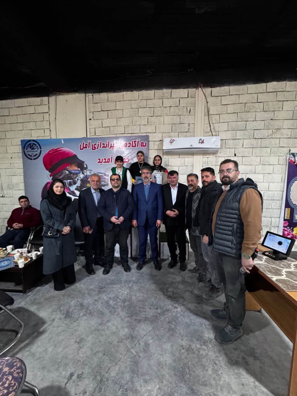مراسم افتتاحیه سالن تیراندازی مجهز به خطوط الکترونیکی توسط هیئت تیراندازی شهرستان آمل